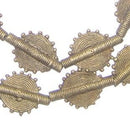 Brass Baule Beads, Sun Design (17mm) - The Bead Chest