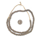 Handmade White Metal Coil Lantern Beads - The Bead Chest
