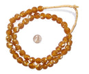 Orange Fused Recycled Glass Beads (14mm) - The Bead Chest