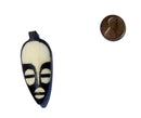 Traditional Mask Batik Bone Pendant - The Bead Chest