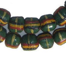 Krobo Fancy Powder Glass Beads - The Bead Chest