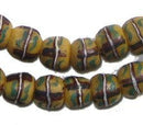 Krobo Fancy Powder Glass Beads - The Bead Chest