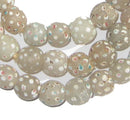 White Antique Venetian Skunk Eye Trade Beads - The Bead Chest