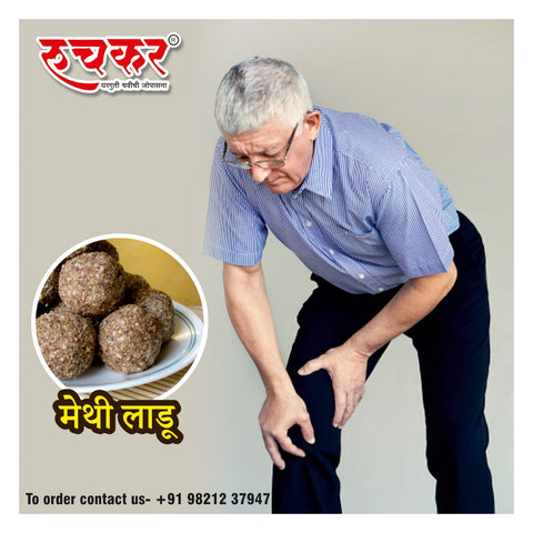 Elderly with Methi Ladoo