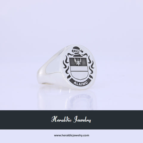 Alaimo family crest ring