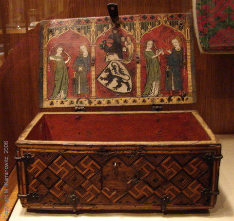 14th Century Chest with Heraldic design