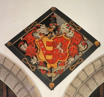 Heraldic funeral hatchment