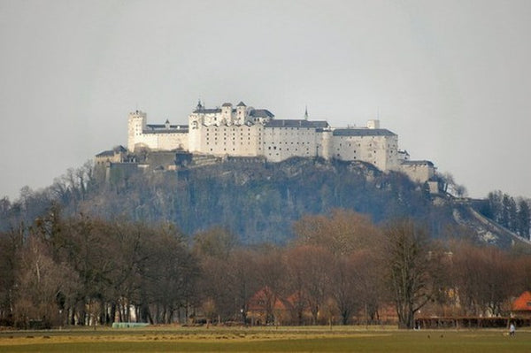 Castle spotlight, Hohensalzburg Castle, Austria