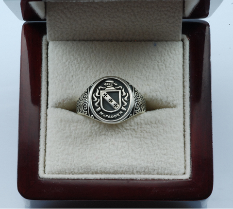 McFadden family crest ring