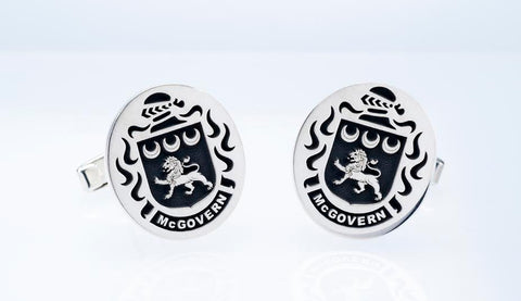 McGovern family crest cufflinks