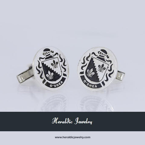 O'Shea family crest cufflinks