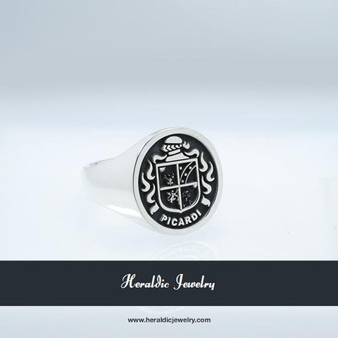 Picardi family crest ring