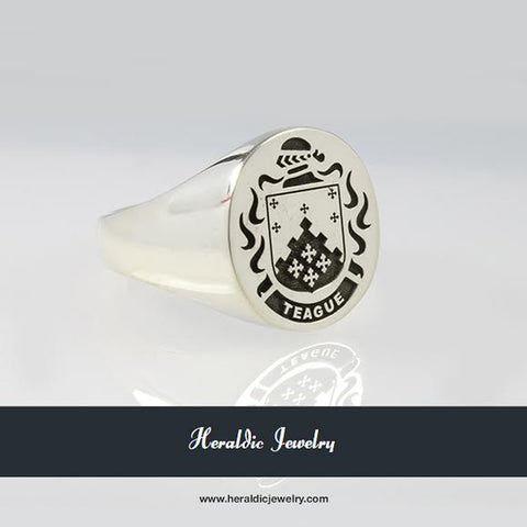 Teague family crest ring