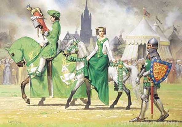 Medieval jousting tournament