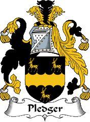 Pledger family crest