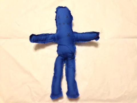 Poppets, BLUE, Hand-made by Witches in accordance to the color and the moon phase.