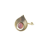 Gold plated ring with Art deco stamping