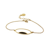 Delicate oval chain bracelet