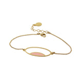 Delicate oval chain bracelet