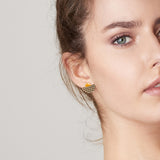 Sunset small stud earrings