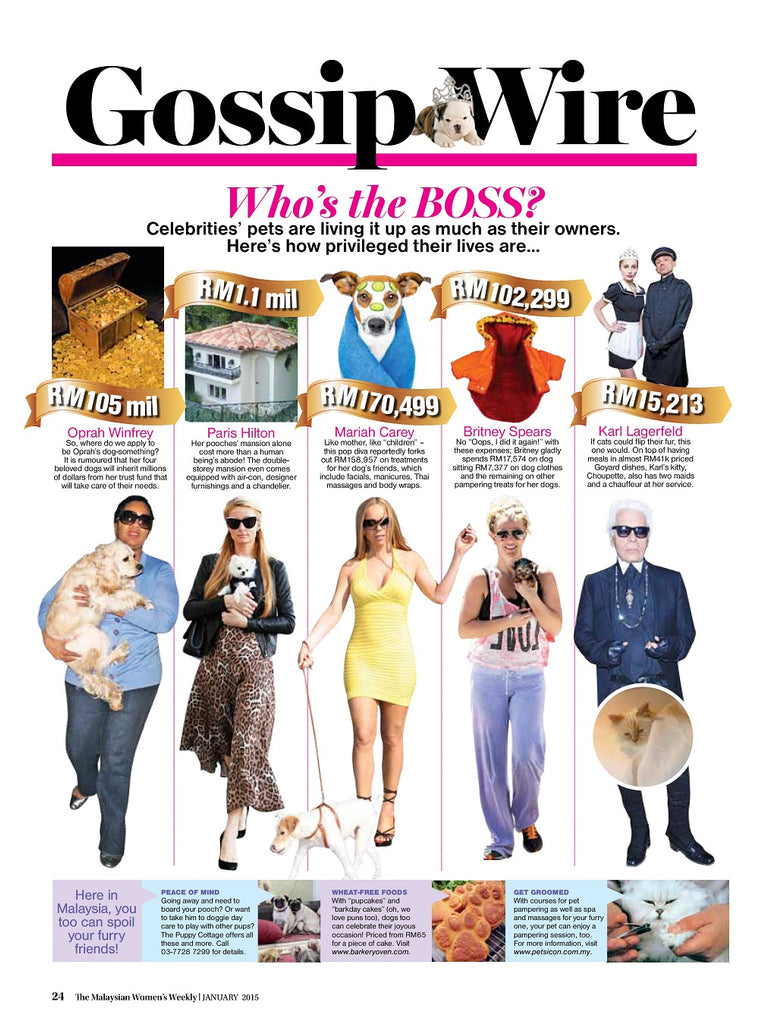 Malaysia Women's Weekly: Here in Malaysia, you too can spoil your furry friends!