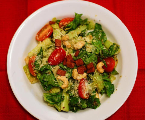 Salad with Bronte Pistachio Pesto