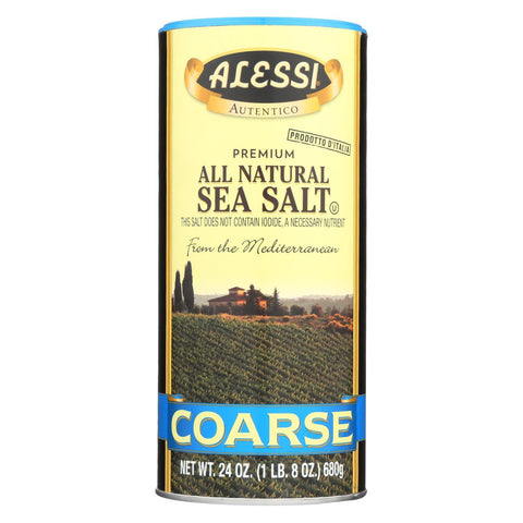 Alessi Mediterranean Sea Salt - Coarse - Case of 6 - 24 oz.
