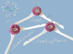 3 Pcs Set Custom Bridal Party Coat Hanger Parisian Style 06