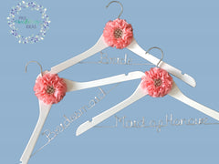3 Pcs Set Custom Bridal Party Coat Hanger Parisian Style 06