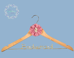 Bridesmaid Personalised Wedding Coat Hangers Starburst Style 03