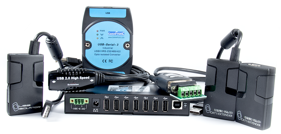 usb serial converters, isolators, repeaters, and hubs