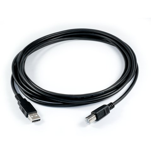 USB Type A to Type B Cable - 15ft (5m), Black