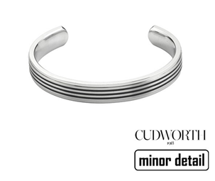 Striped Stainless Steel Cuff