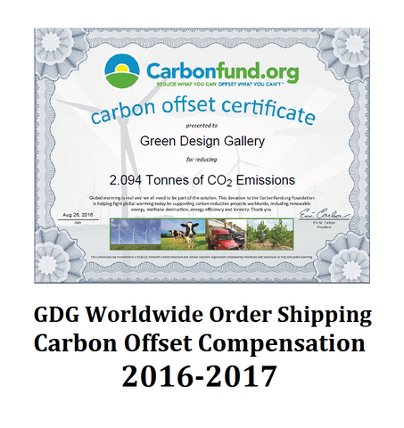 Green Design Gallery Shipping Carbon Offset Compensation CarbonFund