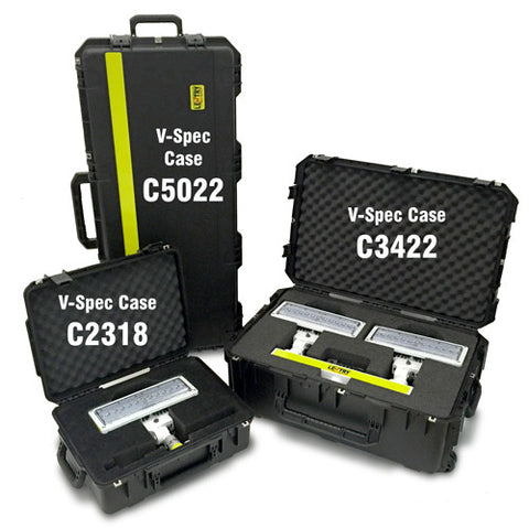 All three V-Spec LED cases labeled.