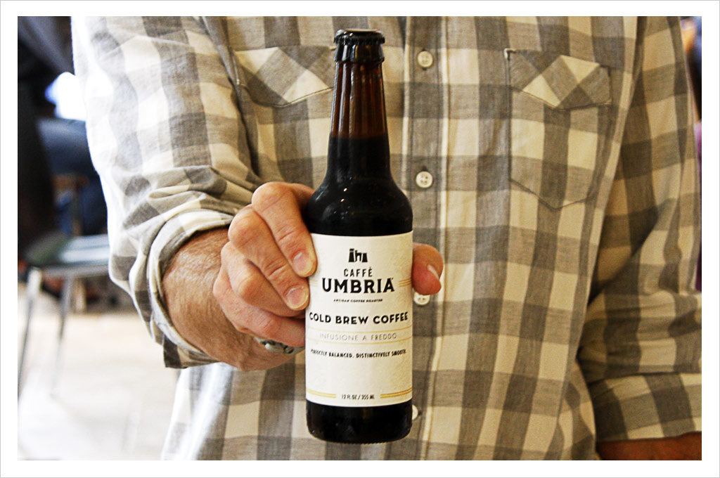 Bottled Cold Brew - the perfect gift for dads, available at Caffe Umbria cafes