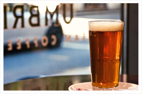 Gusto Crema Coffee Ale on tap at Pioneer Square and Ballard cafés