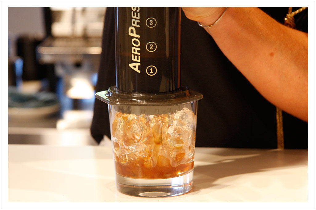 Caffe Umbria Inverted Aeropress Iced Coffee