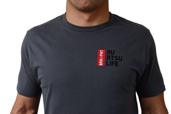 uøkonomisk Profeti James Dyson Break Point Jiu Jitsu Life Shirt - Charcoal Gray - Break Point FC