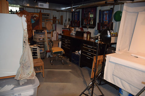 workroom of my art studio