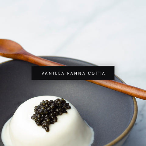 Vanilla Caviar Panna Cotta