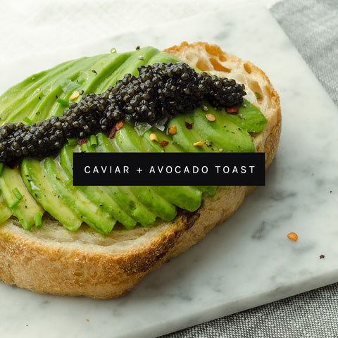 Caviar Avocado Toast by ROE Caviar