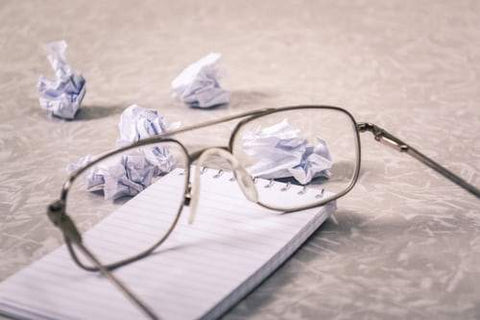 Glasses and paper