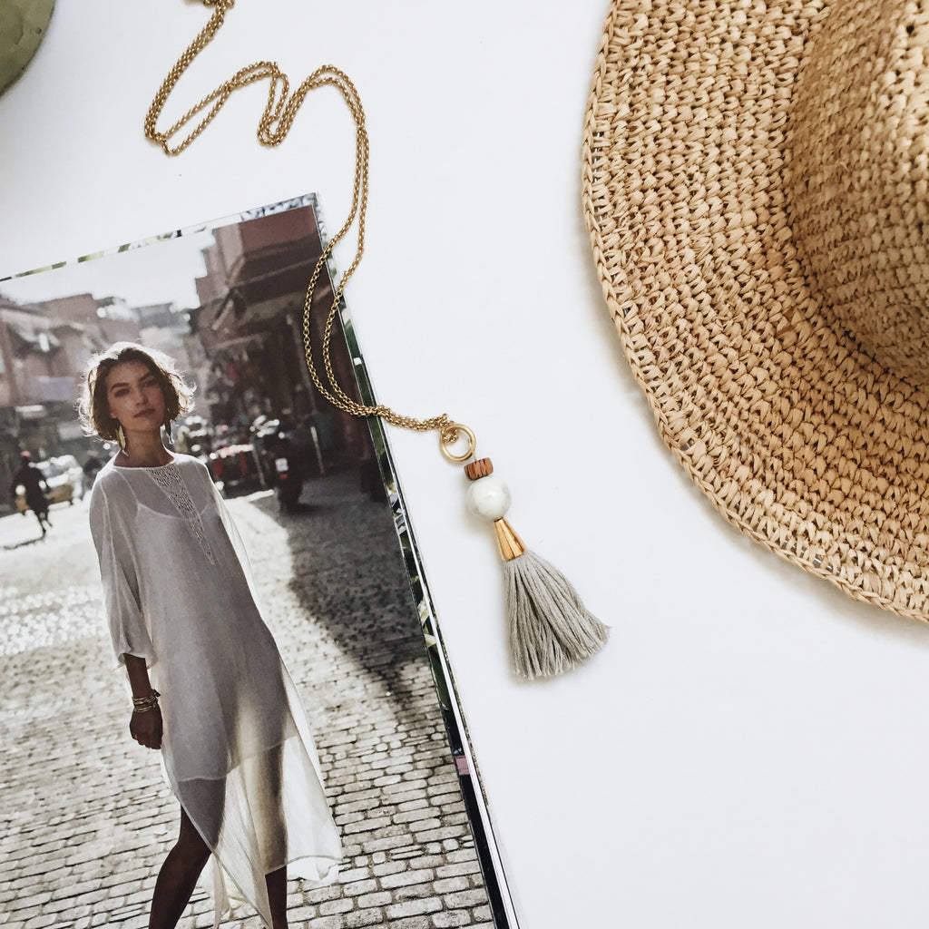 Natalie Borton Lottie Tassel Necklace