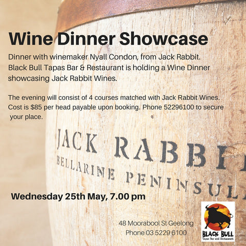 Dinner With Jack Rabbit Wine Maker Nyall Condon