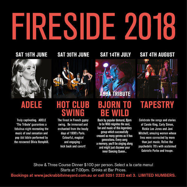 Fireside 2018 Great Live Events on the Bellarine Peninsula