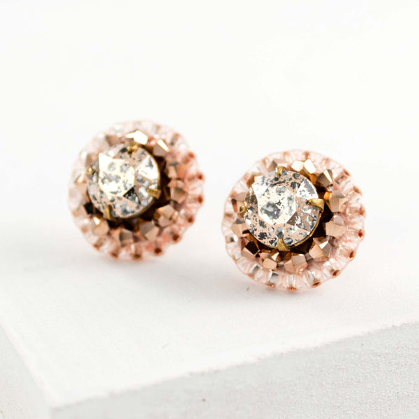 big gold stud earrings