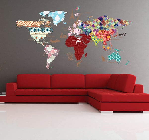 Maps Wall Decals You Ll Love In 2020 Wayfair