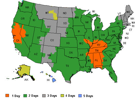 Eley hose reel delivery map