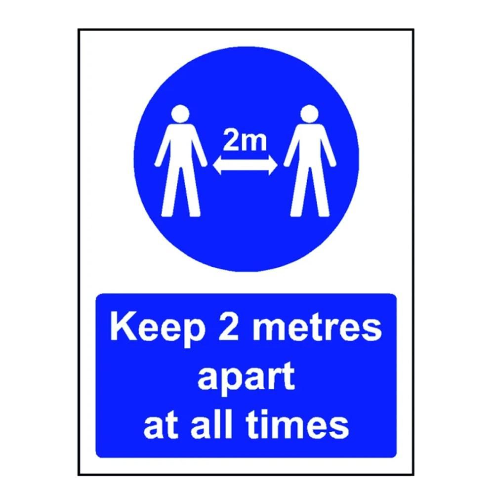 Keep 2 metres apart at all times sign | SK Signs & Labels Ltd